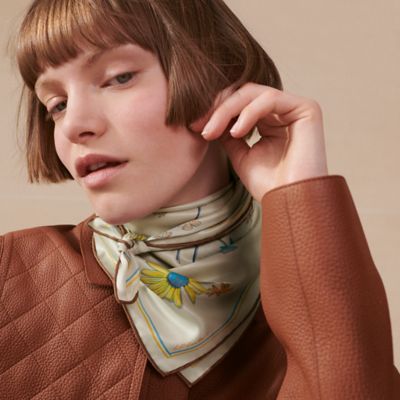 【エルメス2025AW】HERMES カレ70（華麗なるイリュージョン） カレ 70 《華麗なるイリュージョン》 - ホワイト | Hermès - エルメス